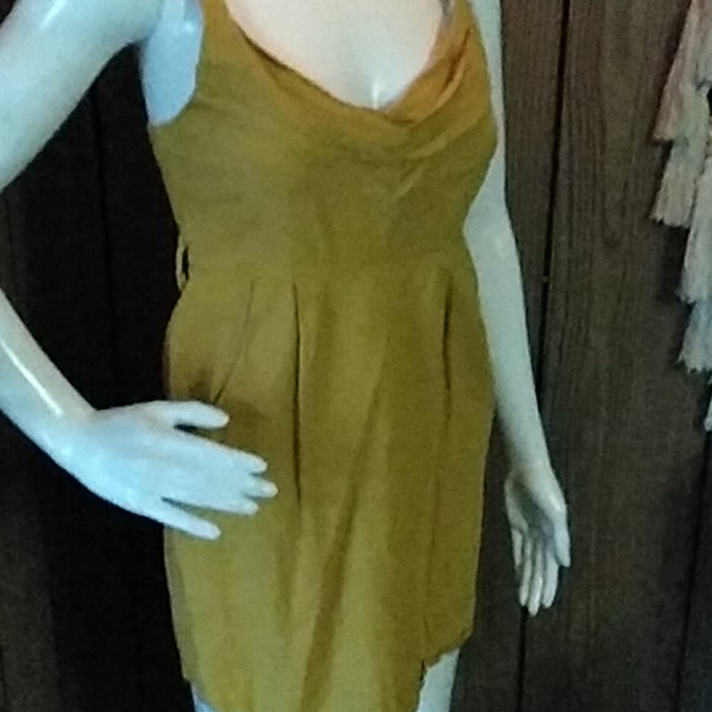 Gold Mini Dress